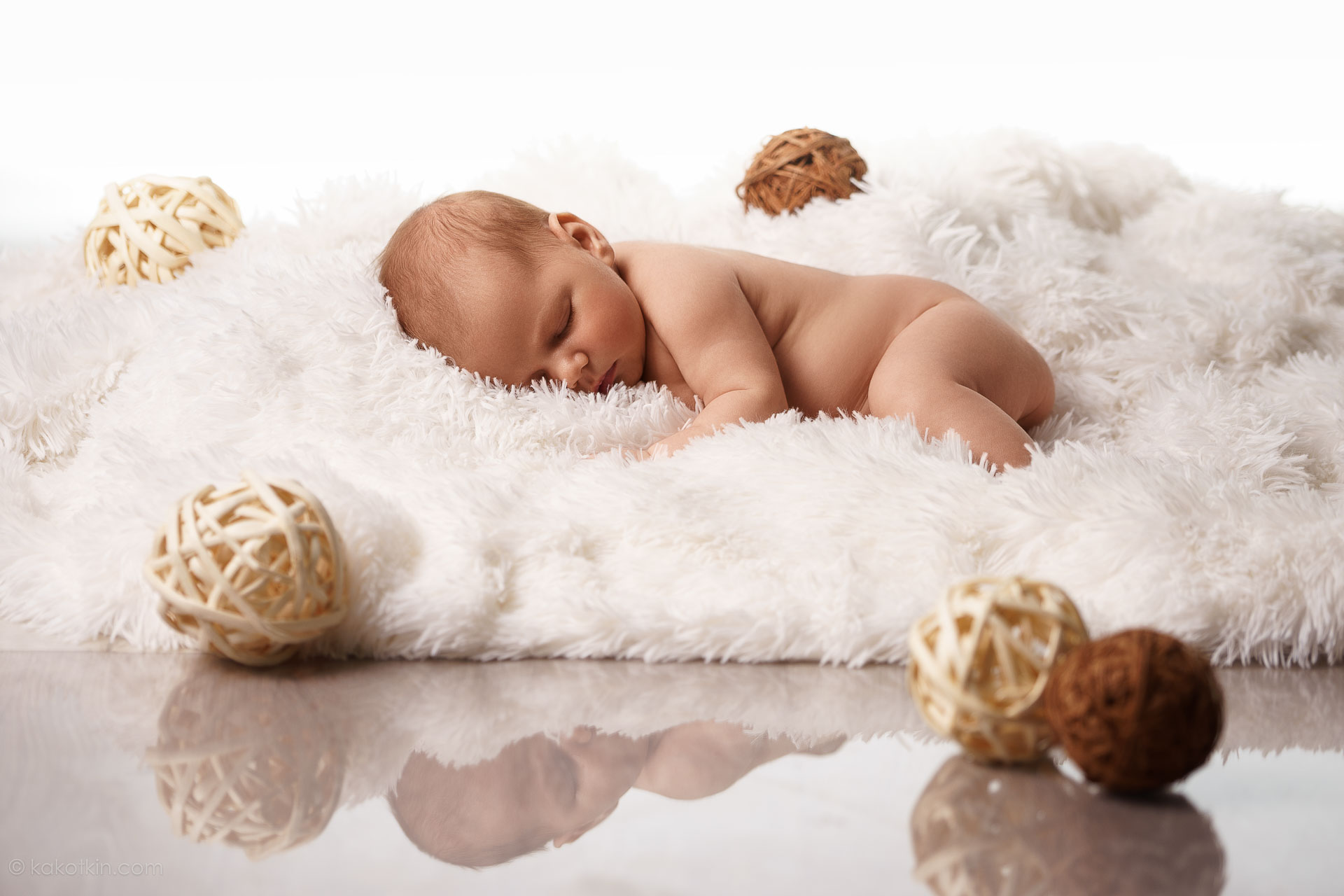 Фотосесия Младенца грудного ребёнка в студии фотограф новорожденного Тверь Москва