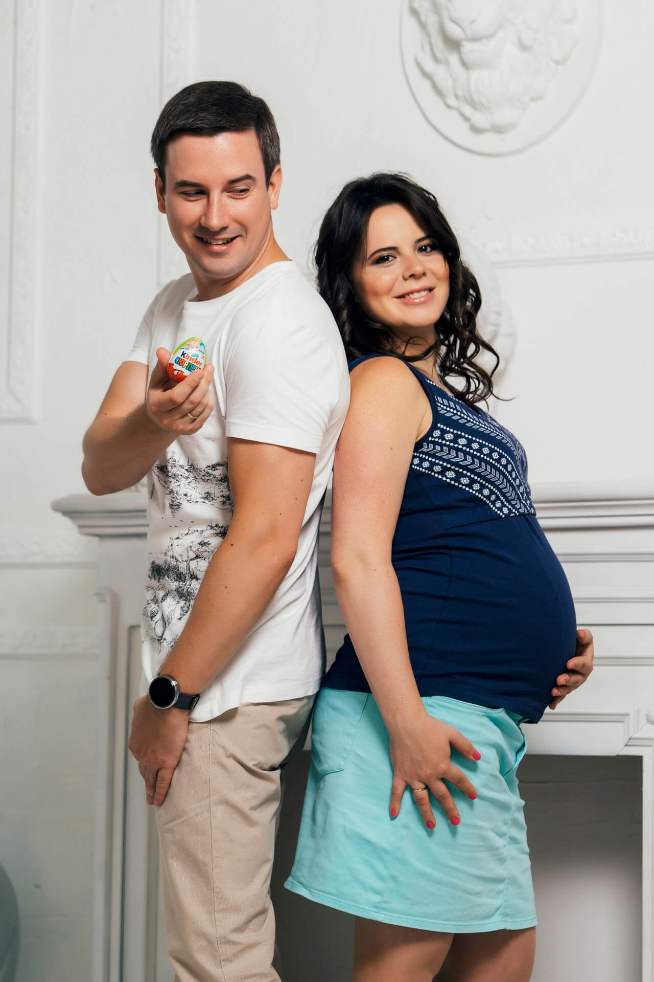 Идеи для семейной фотосессии во время беременности в Москве.