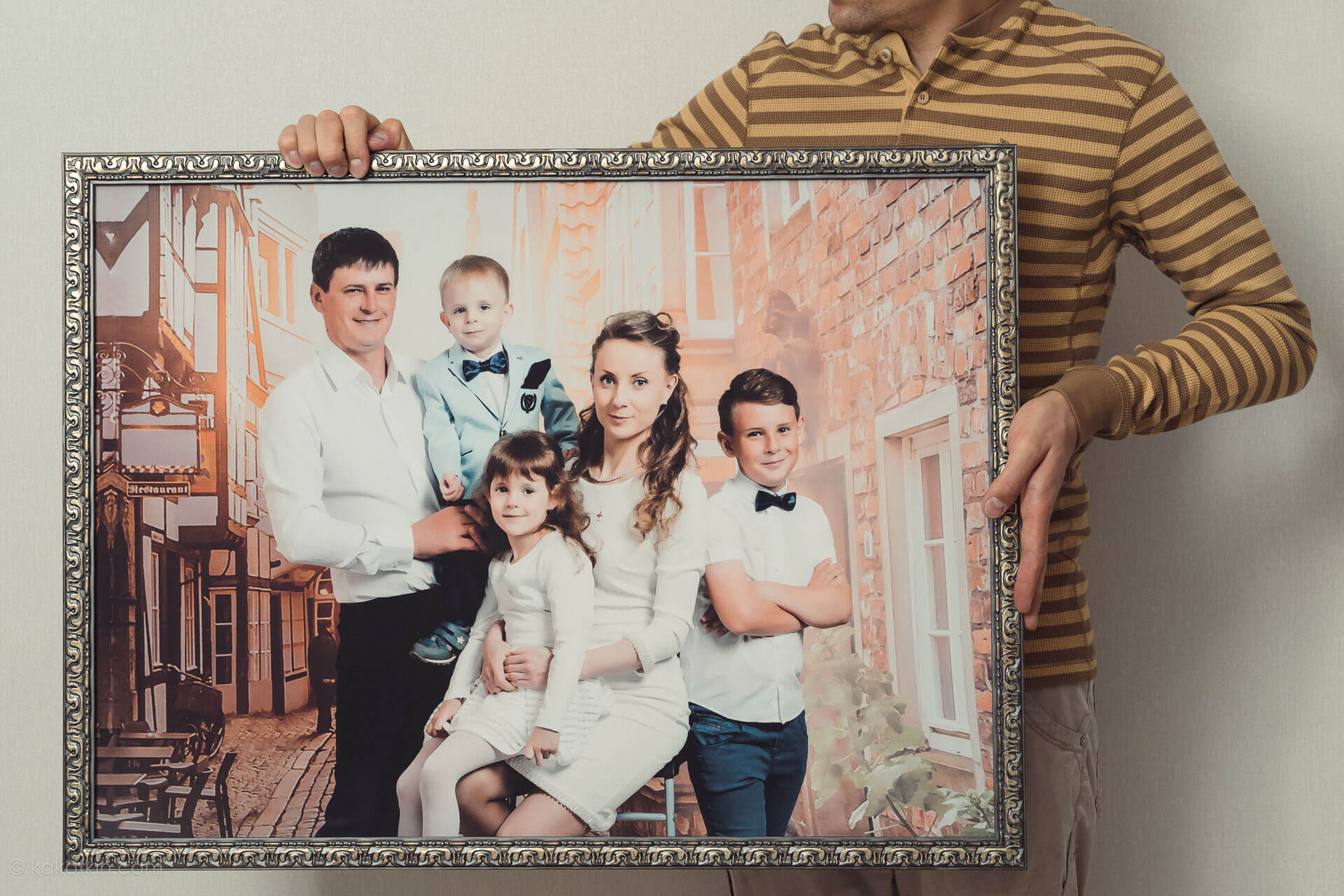 Фон для портрета на холсте