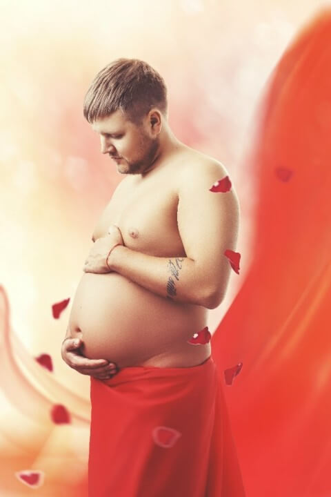 Беременный мужчина. Фотосессия мужчины в ожидании чуда и… пива!)